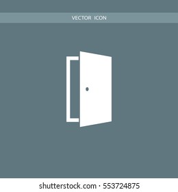 door icon illustration isolated vector, can be used for web and mobile design