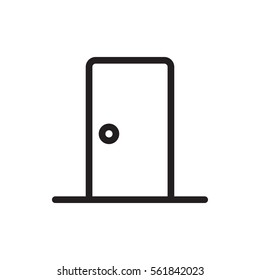door icon illustration isolated vector sign symbol