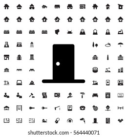 door icon illustration isolated vector sign symbol