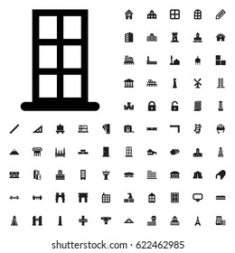 Door icon illustration isolated vector sign symbol. architecture icons vector set. on white background