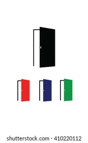 Door icon illustration vector 