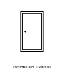 Door Icon. Internet Access, Building Component. Architectural Parts Illustration. Applied as Trendy Symbol for Design Elements, Websites, Presentation and Application - Vector.