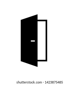 Door Icon. Internet Access, Building Component's or Architectural Element Illustration As A Simple Vector Sign & Trendy Symbol for Design and Websites, Presentation or Mobile Application. 