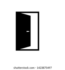 Door Icon. Internet Access, Building Component's or Architectural Element Illustration As A Simple Vector Sign & Trendy Symbol for Design and Websites, Presentation or Mobile Application. 