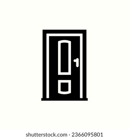 door icon, isolated icon in light background, perfect for website, blog, logo, graphic design, social media, UI, mobile app