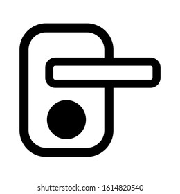 door icon isolated sign symbol vector illustration - high quality black style vector icons

