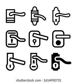door icon isolated sign symbol vector illustration - Collection of high quality black style vector icons

