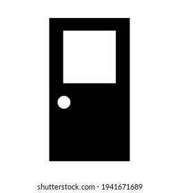 Door icon isolated vector illustration. High quality black style vector icon