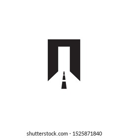 Door icon logo design vector template
