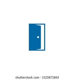 Door icon logo design vector template