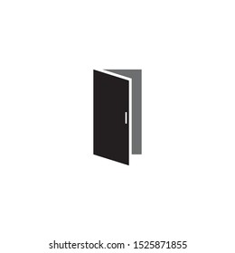 Door icon logo design vector template