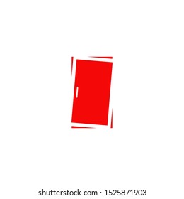 Door icon logo design vector template