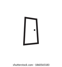 Door icon logo design vector template