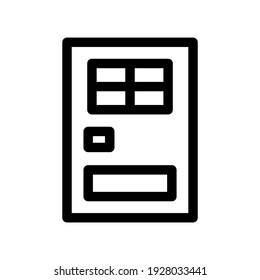 door icon or logo isolated sign symbol vector illustration - high quality black style vector icons
