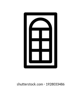 door icon or logo isolated sign symbol vector illustration - high quality black style vector icons
