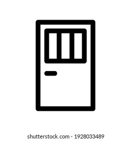 door icon or logo isolated sign symbol vector illustration - high quality black style vector icons
