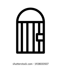 door icon or logo isolated sign symbol vector illustration - high quality black style vector icons
