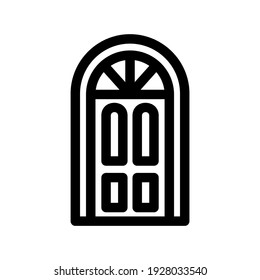 door icon or logo isolated sign symbol vector illustration - high quality black style vector icons
