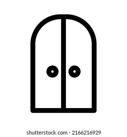 door icon or logo isolated sign symbol vector illustration - high quality black style vector icons
