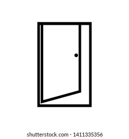 door icon logo vector design template