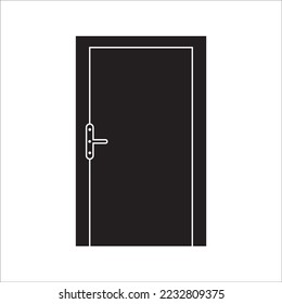 door icon logo vector design