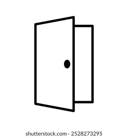 Door icon for mobile concept and web design color editable