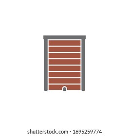 Door icon on background for graphic and web design. Creative illustration concept symbol for web or mobile app.