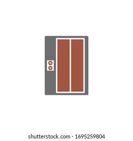 Door icon on background for graphic and web design. Creative illustration concept symbol for web or mobile app.