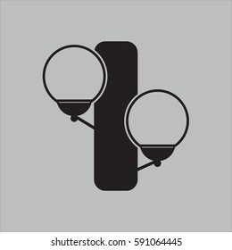 door icon on gray background