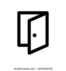 Door icon on white background