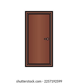 Icono de puerta sobre fondo blanco.