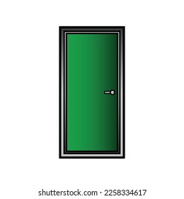 Icono de puerta sobre fondo blanco.