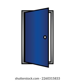 Icono de puerta sobre fondo blanco.