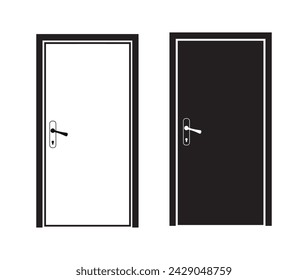 door icon on white background