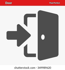 Door Icon. Professional, pixel perfect icons optimized for both large and small resolutions. EPS 8 format.