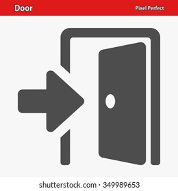 Door Icon. Professional, pixel perfect icons optimized for both large and small resolutions. EPS 8 format.
