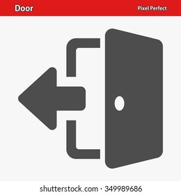 Door Icon. Professional, pixel perfect icons optimized for both large and small resolutions. EPS 8 format.