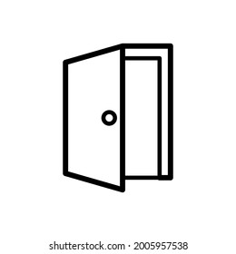 Icono de puerta Ilustración de diseño vectorial libre de regalías