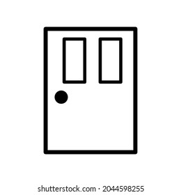 Icono de puerta Ilustración de diseño vectorial libre de regalías
