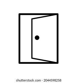 Door icon Royalty free vector design illustration
