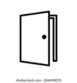 Door icon Royalty free vector design illustration
