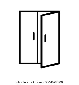 Door icon Royalty free vector design illustration