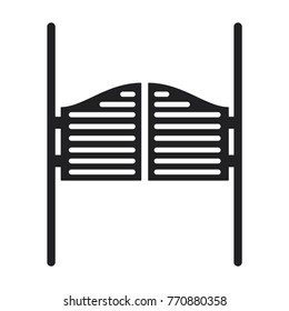 door icon, saloon door vector icon, simple illustration of saloon door icon 