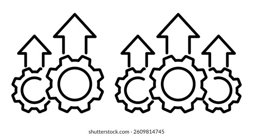 Door icon set simple design