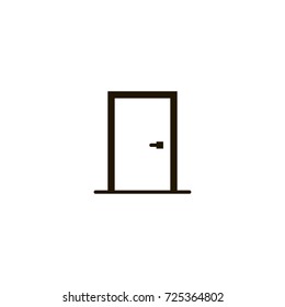 door icon. sign design