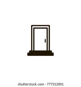 door icon. sign design