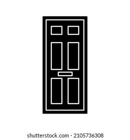 door icon. Door sign, isolated. Flat design. vector illustration