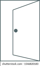 Door icon. Door sign. Vector illustration