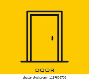 Door icon signs