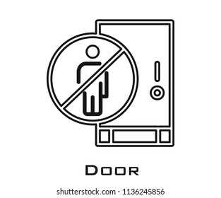 Door icon signs